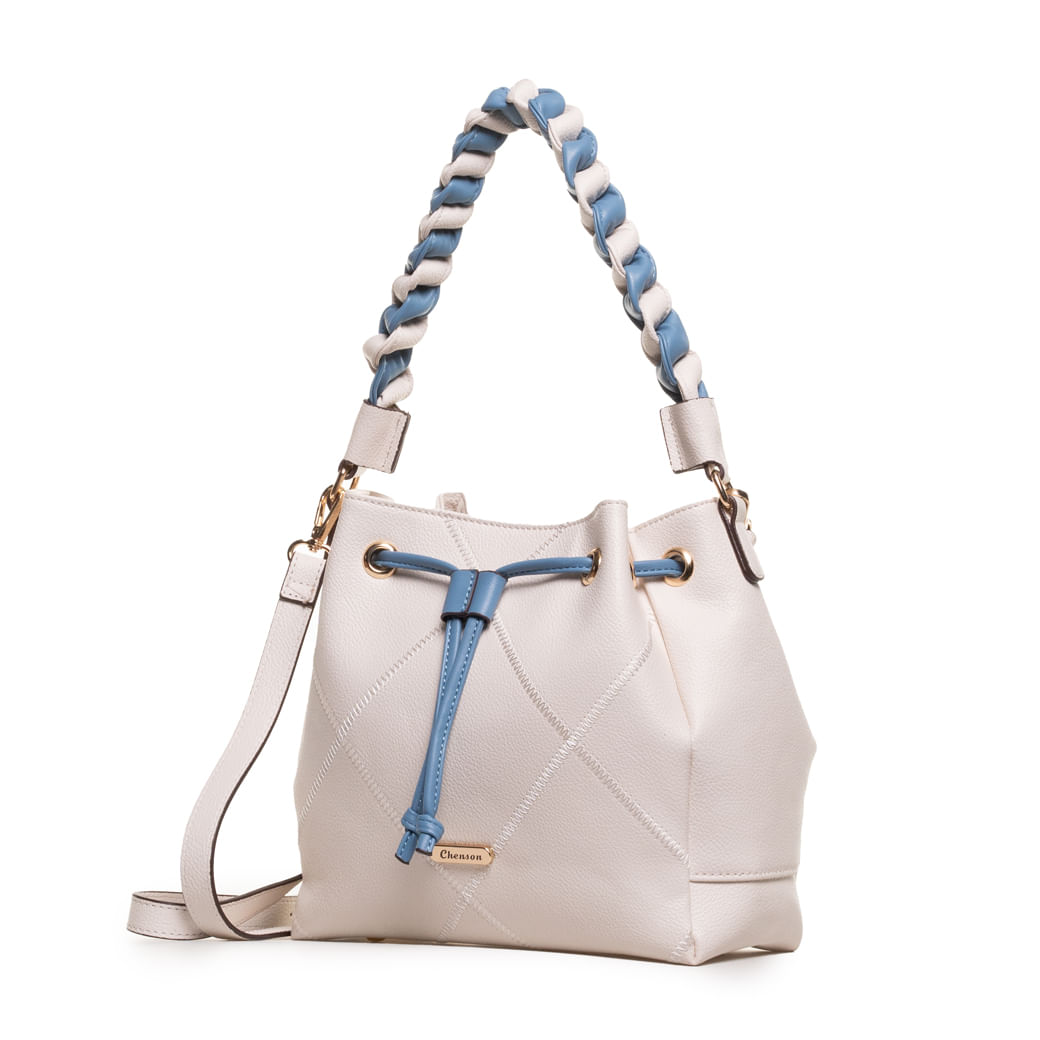 Chenson Bolsa 3484889 Off White Pvc -1-